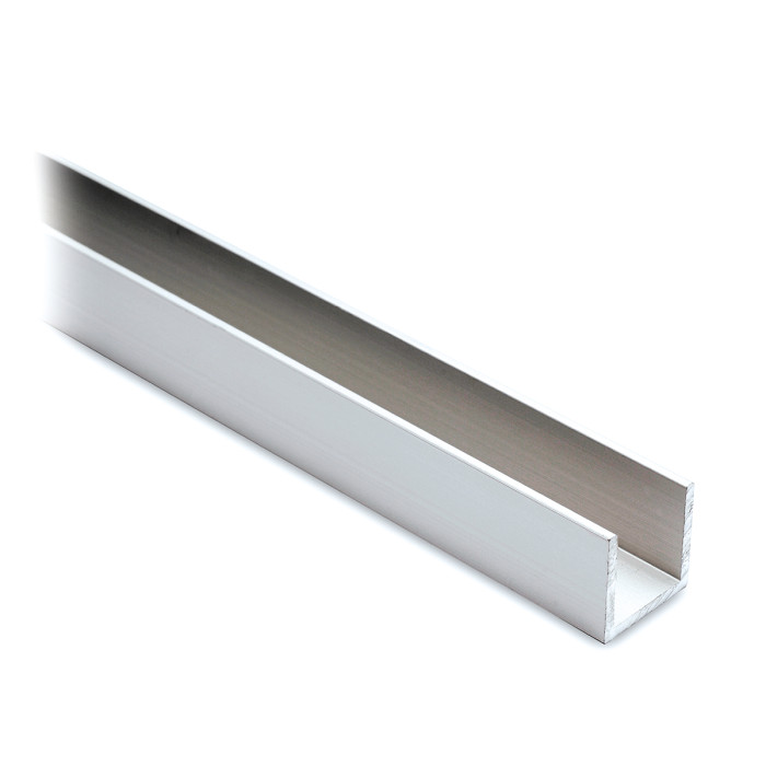 U-Profil 15 x 15 x 15 mm Aluminium roh main product photo