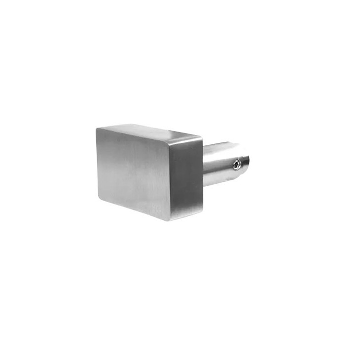 Knopf quadratisch, matt poliert Edelstahl main product photo