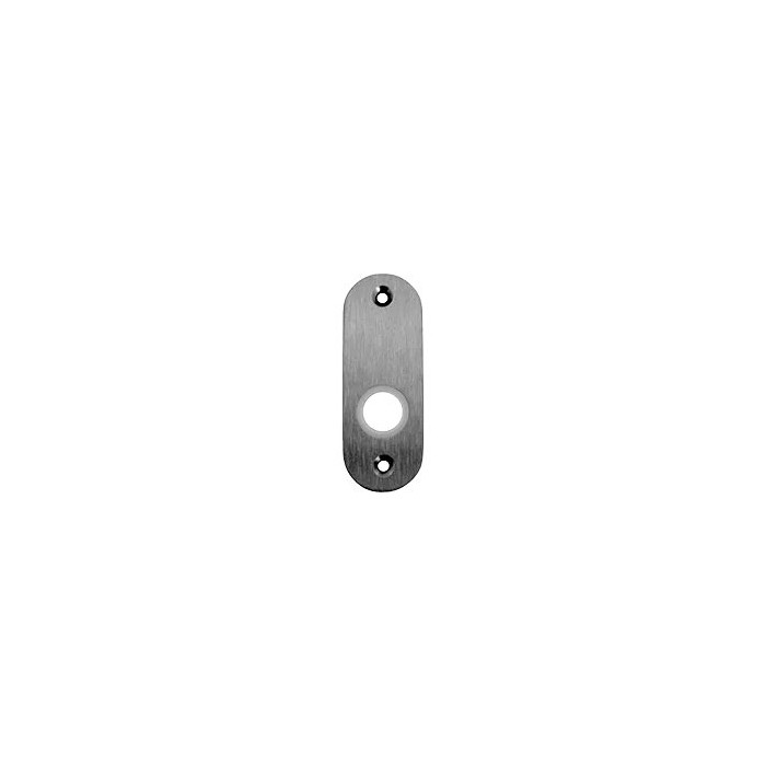 Griffplatte kurz massiv Schraubenabstand 67 mm matt poliert Edelstahl main product photo