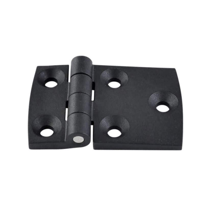 Kunststoff-Scharnier asymmetrisch 90 x 60 mm Edelstahl-316 (A4) main product photo