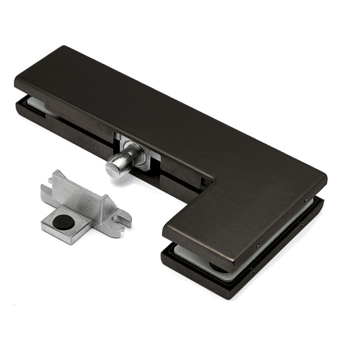 Zapfenscharnier für Ganzglas-Anlagen Ingeborg Schwarz Design main product photo