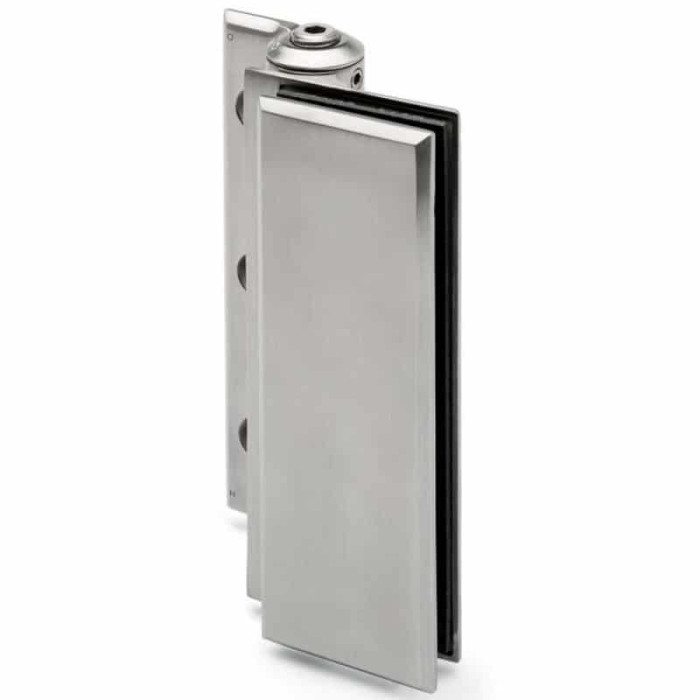 Glastürband für Glasstärke 8 - 12,76 mm Edelstahl matt geschliffen Modell 1001 main product photo