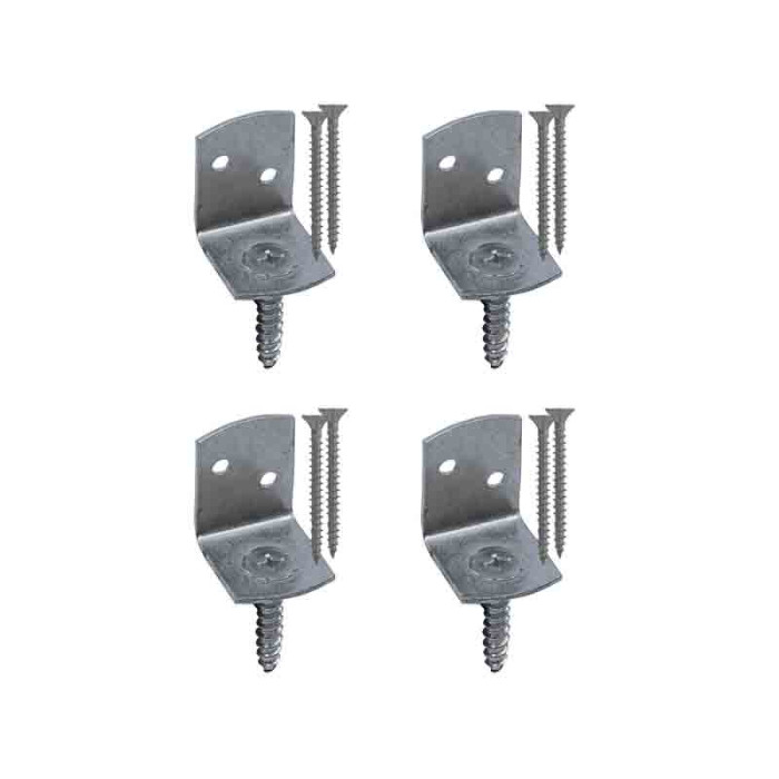 Geflechtschirmhalterung L 4 Stück inklusive Schrauben Edelstahl-304 (A2) main product photo