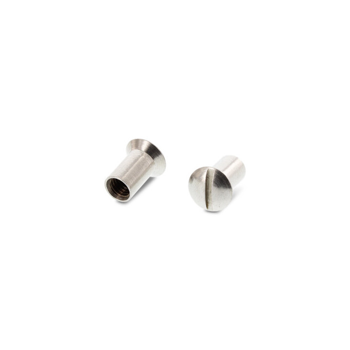 Hülsenmuttern mit Linsensenkkopf und Schlitz Art. 9061 A4 M6X15 (100 Stück) main product photo