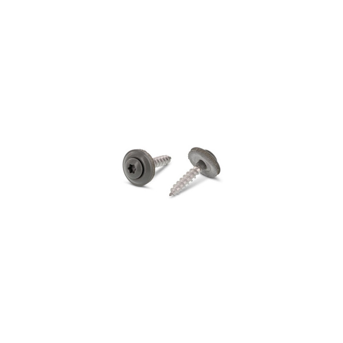 Spenglerschrauben 2tlg. mit DS 15 mm Mausgrau Art. 9087 A2 4,5X45 TX20 - RAL 7005 (200 Stück) main product photo