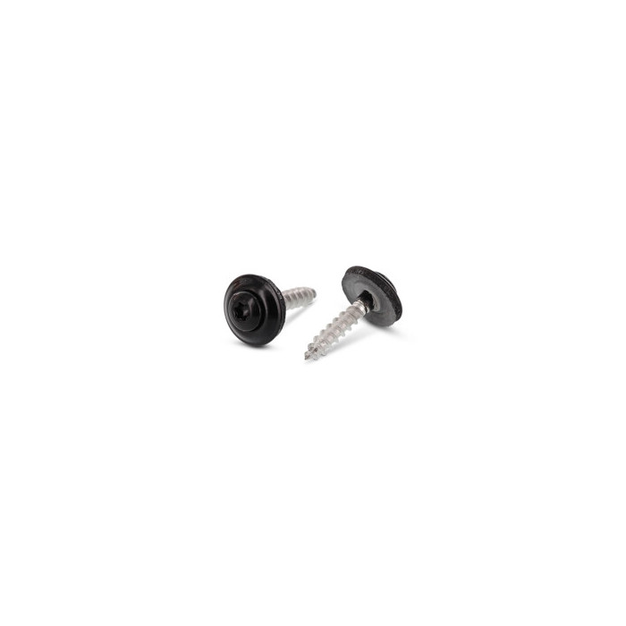 Spenglerschrauben 2tlg. mit DS 15 mm Tiefschwarz Art. 9087 A2 4,5X35 TX20 - RAL 9005 (200 Stück) main product photo