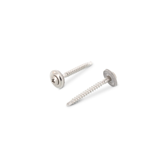 Spenglerschrauben 2tlg. mit Dichtscheibe 15 mm Art. 9387 A2 4,5X25 TX20 Bohrspitze (200 Stück) main product photo
