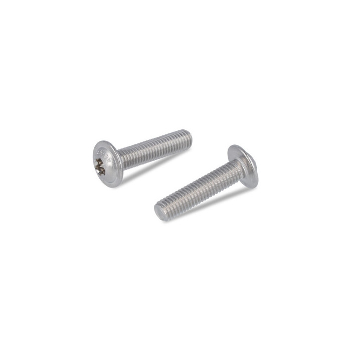 Flachrundkopfschrauben ISR mit Flansch Vollgewinde ISO 7380-2 A4 M6X6/6 TX30 (500 Stück) main product photo