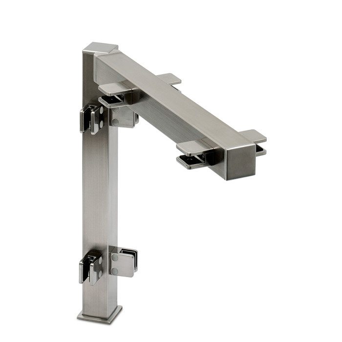 Pfosten Alide Eckpfosten 90° 35 x 35 mm Edelstahl Design Material Zamak main product photo