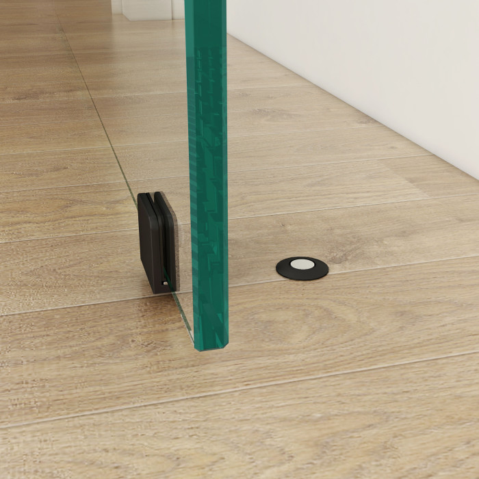 Magnetischer Türstopper für Glastür Mila Schwarz Design main product photo