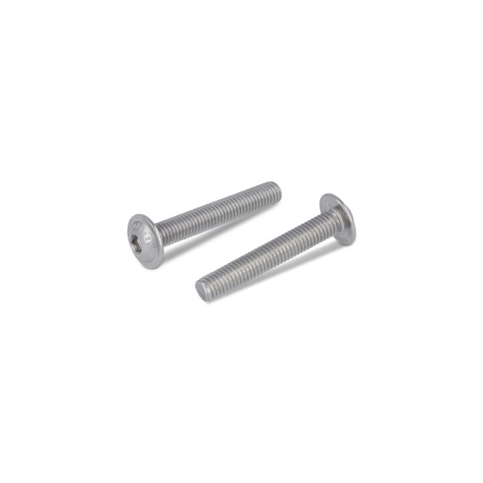 Flachrundkopfschrauben ISK mit Flansch Vollgewinde ISO 7380-2 A2-070 M5X50/50 (200 Stück) main product photo