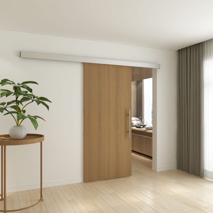 Schiebetür für Glas- und Holztür, inkl. Dämpfeinzug und Bodenführung. Lena für Holztür main product photo