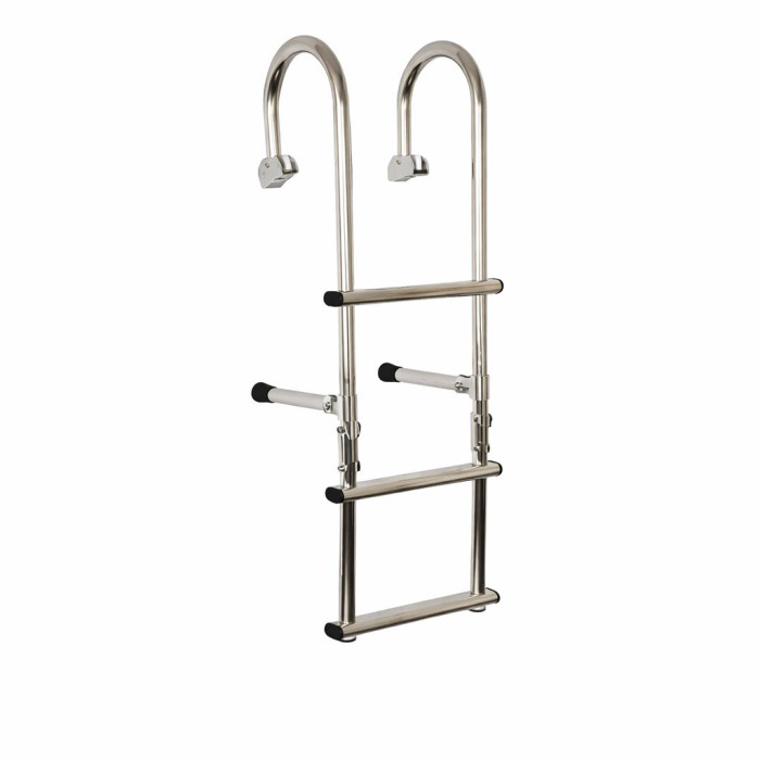 Schwimmtreppe klappbar, 3 Stufen, 405–800 mm, Edelstahl 316 (A4) main product photo
