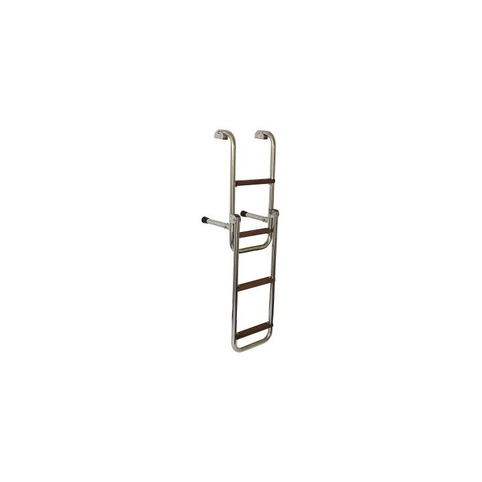 Schwimmtreppe klappbar 2 + 2 Stufen, 610-1070 mm Edelstahl 316 (A4) main product photo