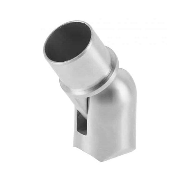 Rohrkupplung für Rohr 42,4 x 2,0 mm verstellbar Edelstahl matt geschliffen Modell 0507 main product photo