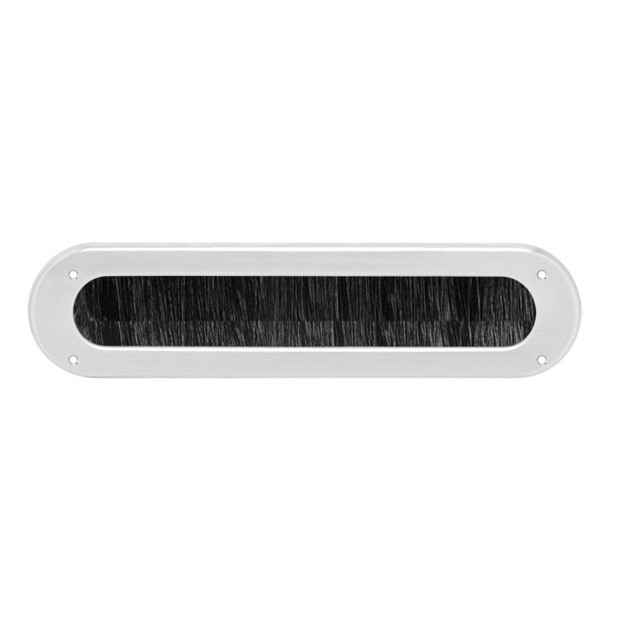 Intersteel Zugluftstopper oval Edelstahl gebürstet main product photo
