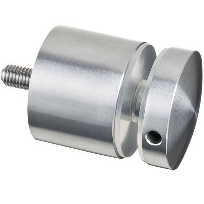 Glasadapter 50 mm flach Länge 30 mm Edelstahl matt poliert Modell 0747 main product photo