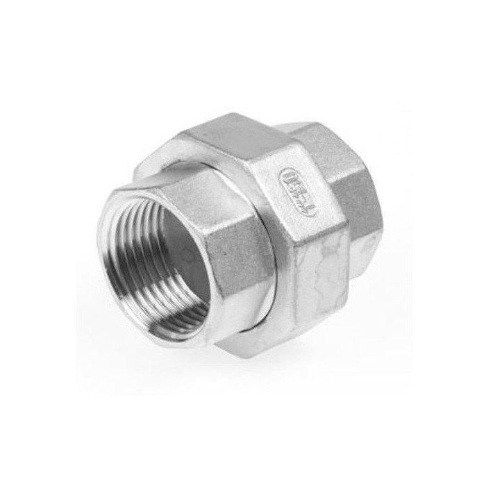 Kupplung bi-bi flach BSP, 3/8 Zoll Edelstahl-316 (A4) main product photo