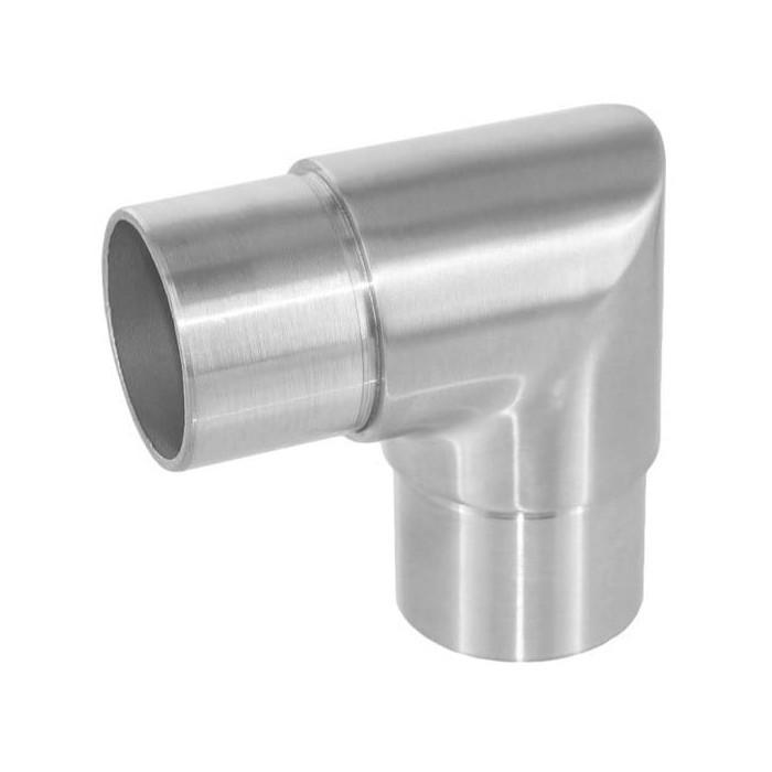 Rohrverbinder 90 Grad für Rohr 60,3 x 2,0 mm fest Edelstahl matt geschliffen Modell 0301 main product photo