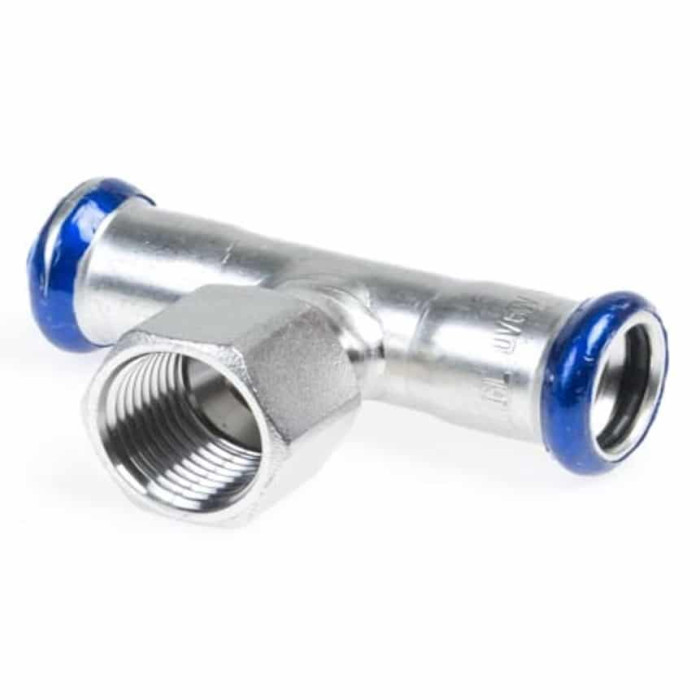 T-Stück zum Anschrauben, 18 mm, V-V-1/2 Zoll bi Edelstahl-316 (A4) main product photo