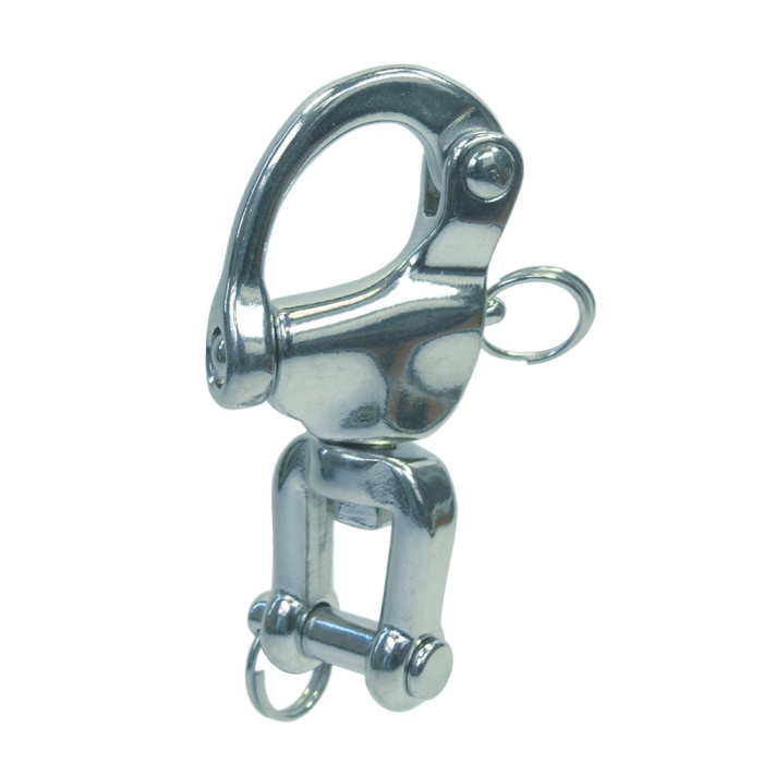 Schnappschäkel mit Wirbelschäkel 128 mm Edelstahl-316 (A4) main product photo