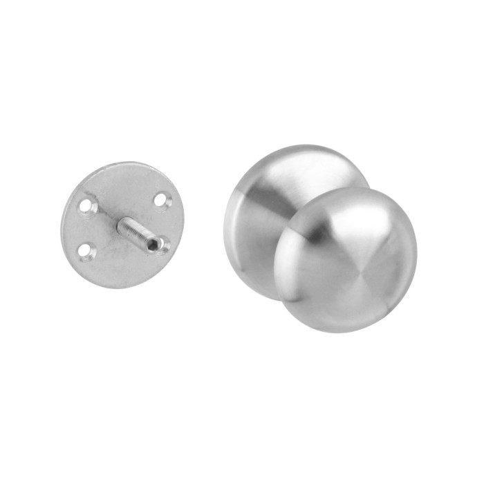 Intersteel Fronttürknopf Pilz Edelstahl gebürstet main product photo