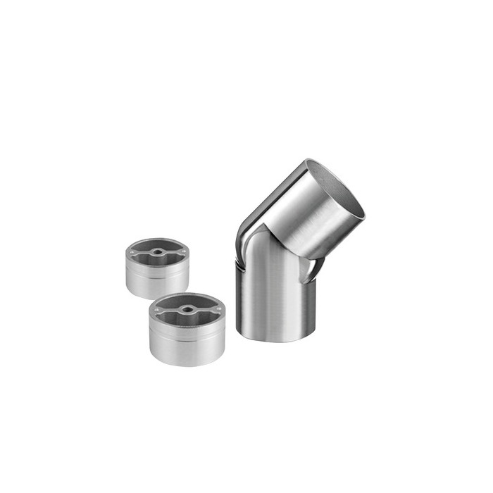 Winkelverbinder variabel (0°-70°), Rohr 42 mm, Modell 0312, Edelstahl main product photo