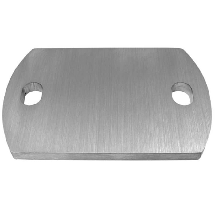 Verankerungsplatte 180 x 100 x 8 mm Edelstahl matt geschliffen main product photo