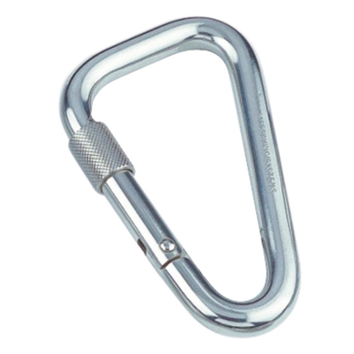 Karabinerhaken asymmetrisch mit Sicherheitsmutter 11 x 120 mm Edelstahl-316 (A4) main product photo