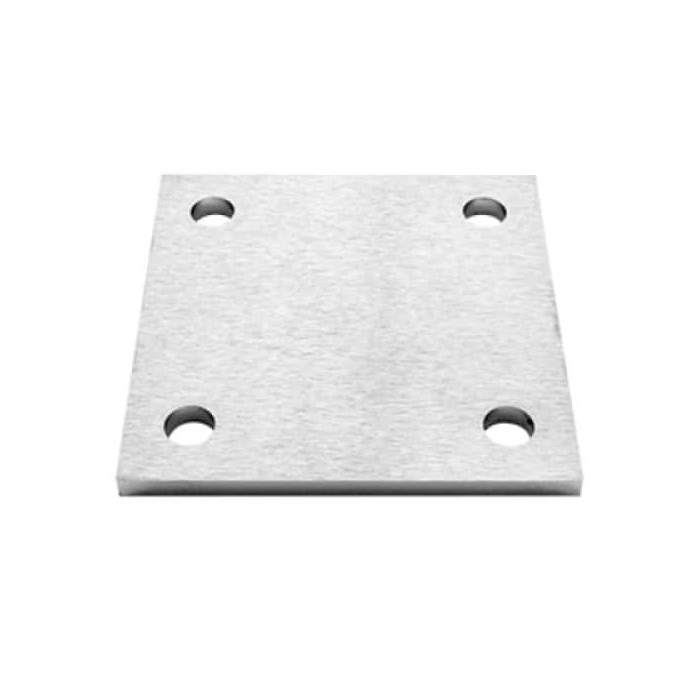 Verankerungsplatte 120 x 120 x 8 mm Edelstahl matt geschliffen main product photo