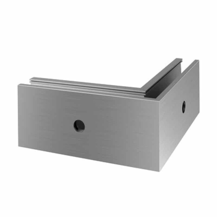 Eckmontage Easy Glass Pro Inverse, seitliche Montage, Modell 8151, Aluminium (eloxiert) main product photo