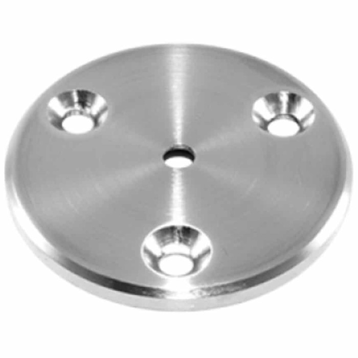 Scheibenhandlaufhalter Ø 70 x 5 mm Loch Ø 6,5 mm Edelstahl matt poliert main product photo