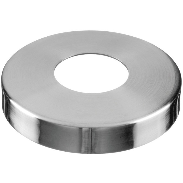 Niedriger Deckel für Anschweißflanschrohr 42,4 mm Edelstahl matt geschliffen Modell 0512 main product photo