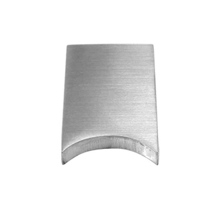 Anschweißlasche 50 x 40 x 6 mm R = 24,15 mm Edelstahl matt geschliffen main product photo