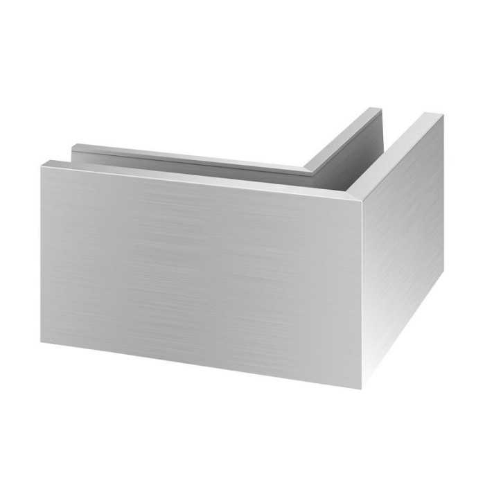 Eckmontage Easy Glass Pro Aufsatzmontage Außenecke Modell 8111 Aluminium (eloxiert) main product photo