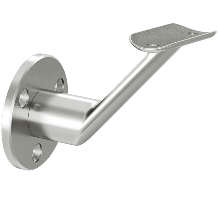 Handlaufhalter verstellbar für Wandmontage Rohr Ø 42,4 mm Edelstahl matt poliert Modell 0126 main product photo