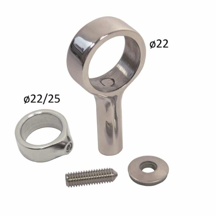 Rohrstütze für Spritzkappenhandlauf für Rohr 25 mm Edelstahl-316 (A4) main product photo