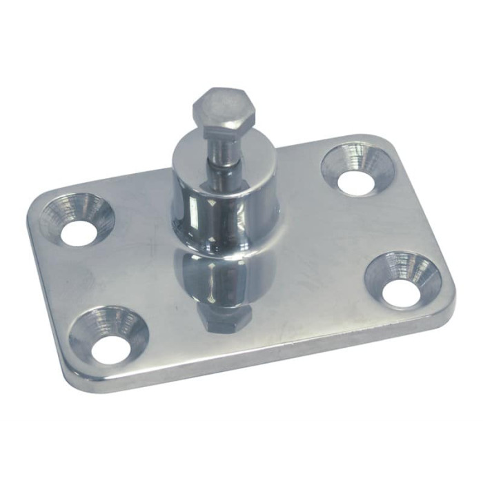 Verdeckbeschlag Seitenplatte 73 x 48 mm Edelstahl-316 (A4) main product photo