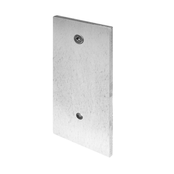 Montageplatte Easy Glass Slim, seitliche Montage, 250 x 150 mm, Modell 6951, Stahl main product photo