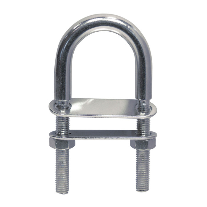U-Bolzen mit 2 Gegenplatten M8 x 100 mm Edelstahl-316 (A4) main product photo