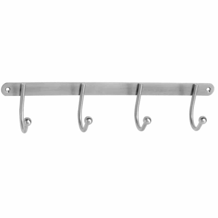 Kleiderständer Mathijs, 4 Haken, Edelstahl main product photo