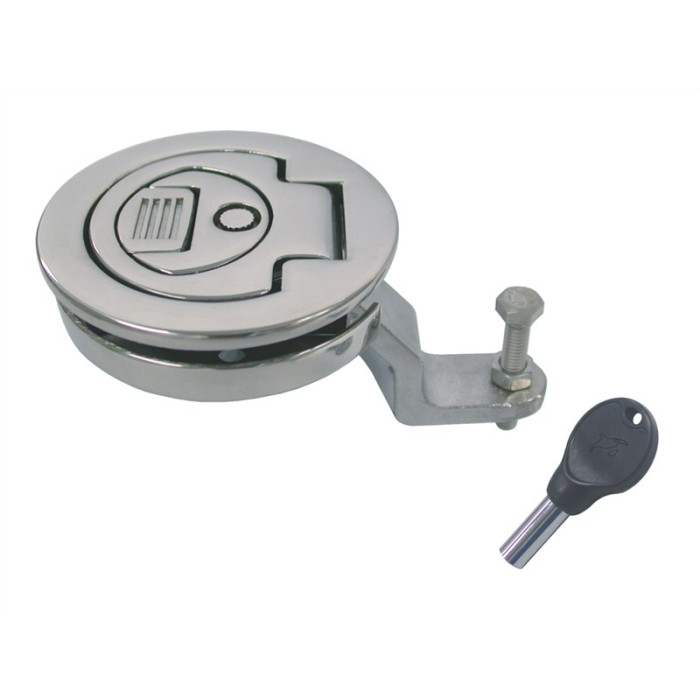 Einlassgriff mit Schloss 61 mm Edelstahl-316 (A4) main product photo