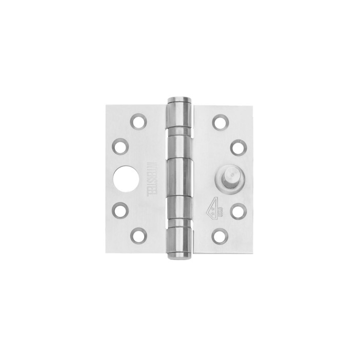 Intersteel Kugellagerscharnier gerade bis zu 80 Kilo Edelstahl gebürstet main product photo
