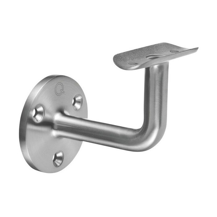 Handlaufhalter Rohr Ø 48,3 mm mit Kabeldurchführung Edelstahl matt poliert Modell 0103 main product photo