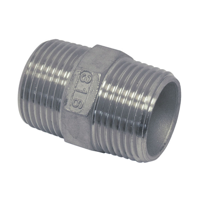 Doppelgewindestück mit Außengewinde 1/2" Edelstahl-316 (A4) main product photo