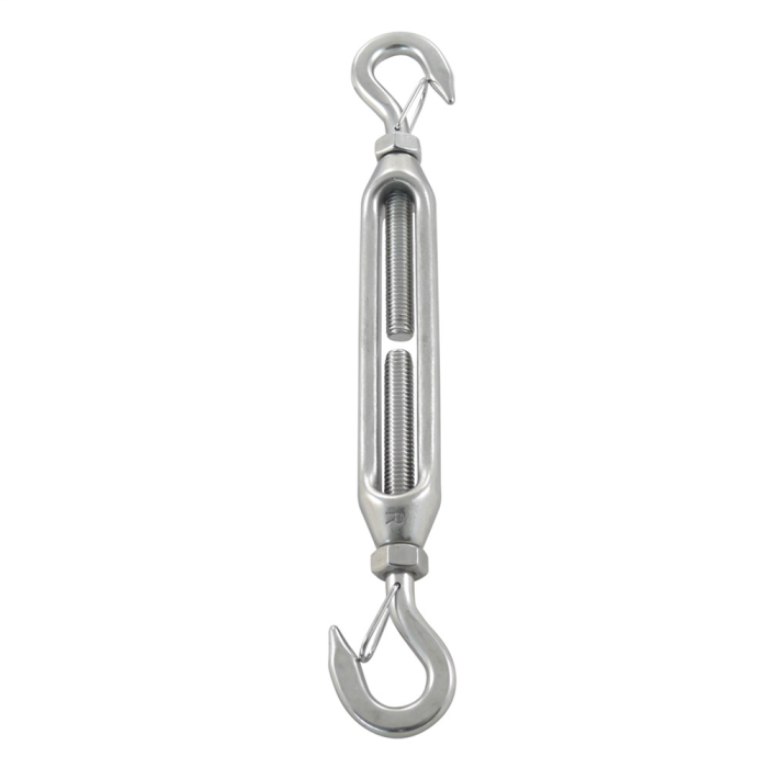 Spannschloss Haken-Haken mit Sicherung M12 Edelstahl-316 (A4) main product photo