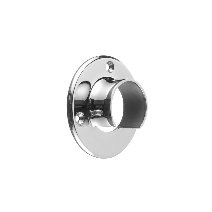Wandflansch für U-Profilrohr 42,4 mm fest Edelstahl glänzend poliert Modell 6505 main product photo