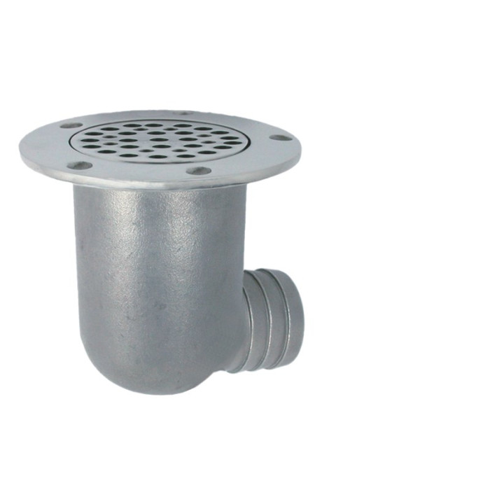 Wasserablauf mit Schlauchanschluss 2" (50 mm) Edelstahl-316 (A4) main product photo