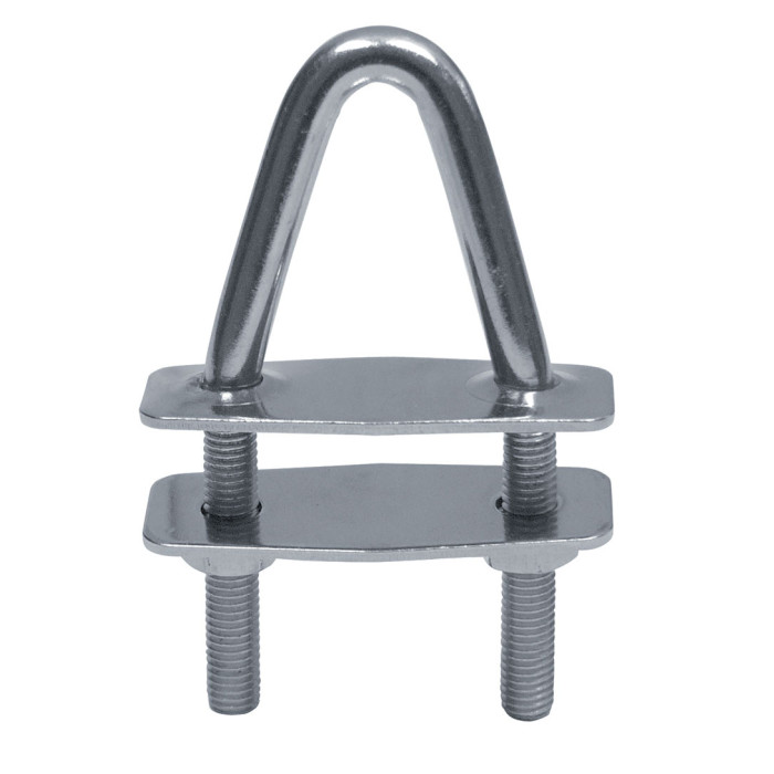 Triangel-Bolzen mit 2 Gegenplatten 18° geneigt M10 x 60 mm Edelstahl-316 (A4) main product photo