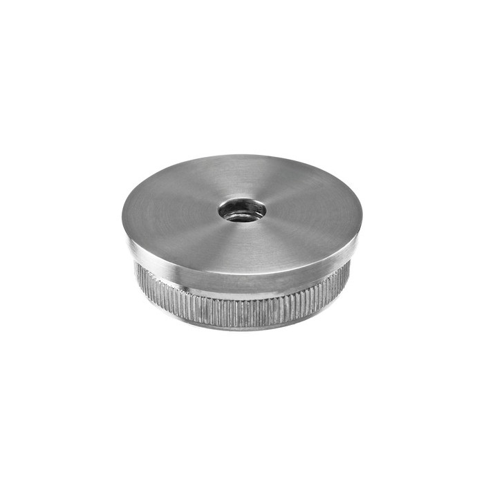 Endkappe flach mit Loch 42,4 x 2,6 mm Edelstahl matt geschliffen Modell 5736 main product photo
